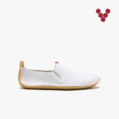 Vivobarefoot Ababa II Hvite Slip On Sko Barn [2-UBLQ]